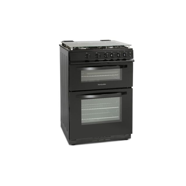 Montpellier MDG600LK 60cm Gas Double Oven Cooker in Black