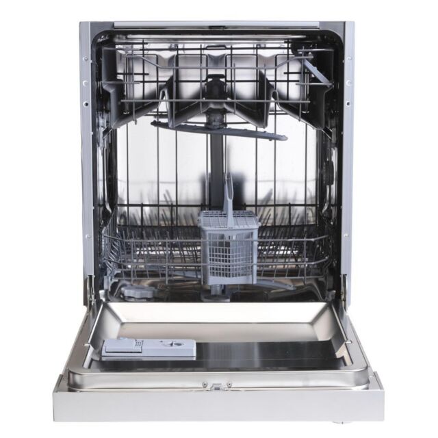 Montpellier MDI655X Full Size 60cm Semi Integrated Dishwasher in Stainless Steel
