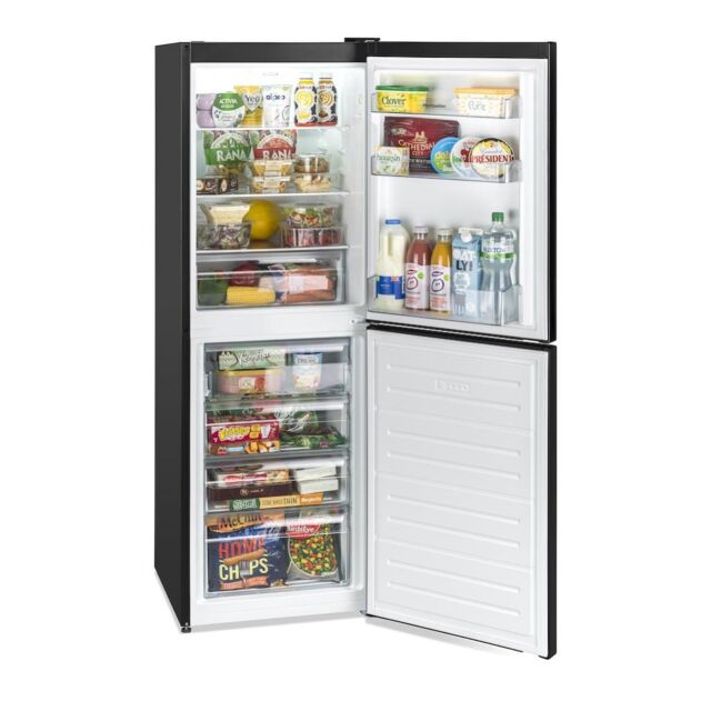 Montpellier MFF165K 50/50 Frost Free Fridge Freezer in Black