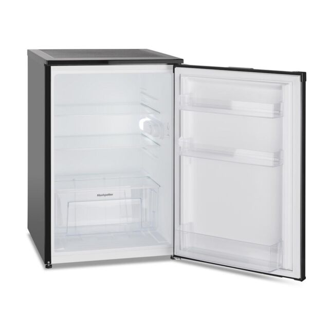 Montpellier MLA54BK Undercounter Larder Fridge in Black