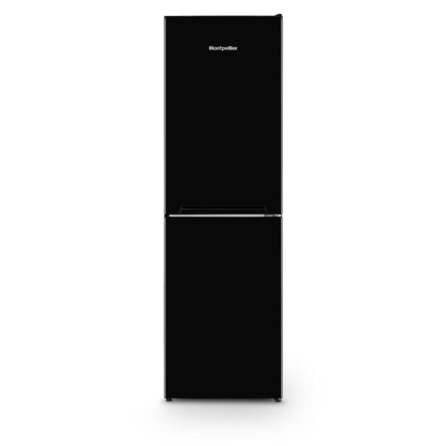 Montpellier MLF1770EK Low Frost Fridge Freezer In Black