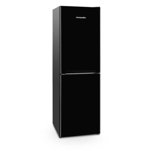 Montpellier MLF1770EK Low Frost Fridge Freezer In Black