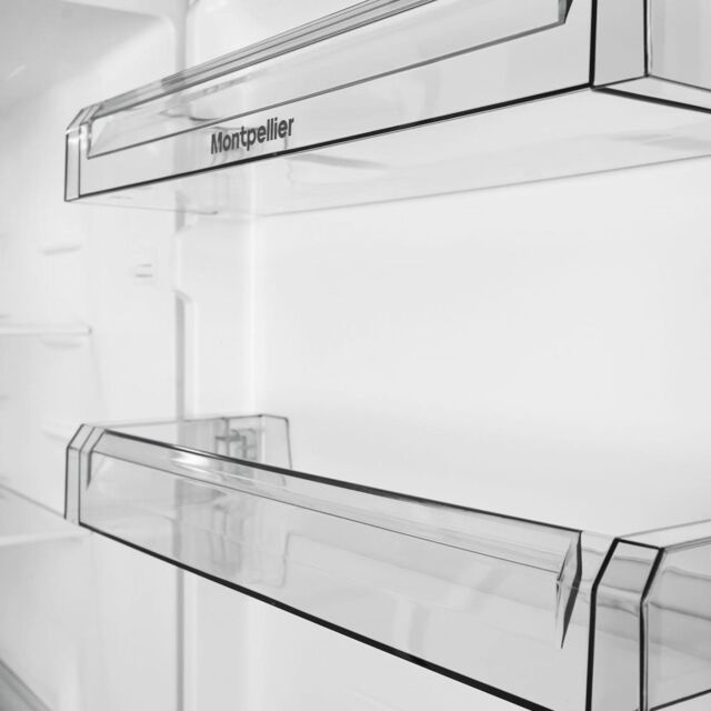 Montpellier MNF167EBK No Frost 50/50 Fridge Freezer In Black