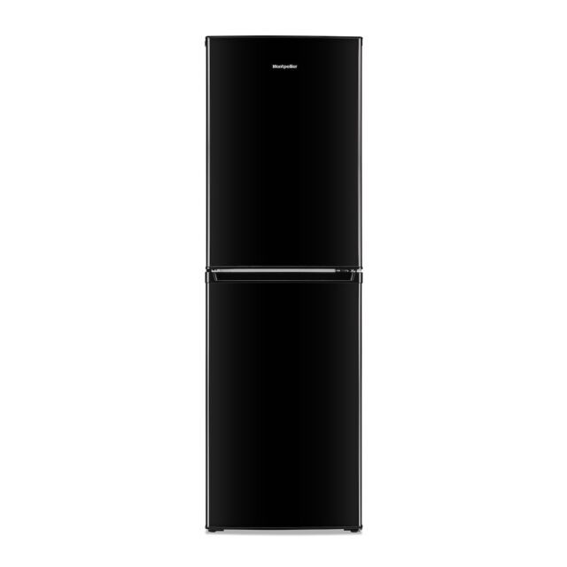 Montpellier MS175BK 50/50 Static Fridge Freezer in Black