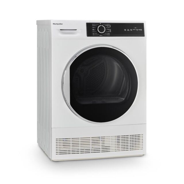 Montpellier MTDC8SDW 8kg Condenser Sensor Tumble Dryer - White