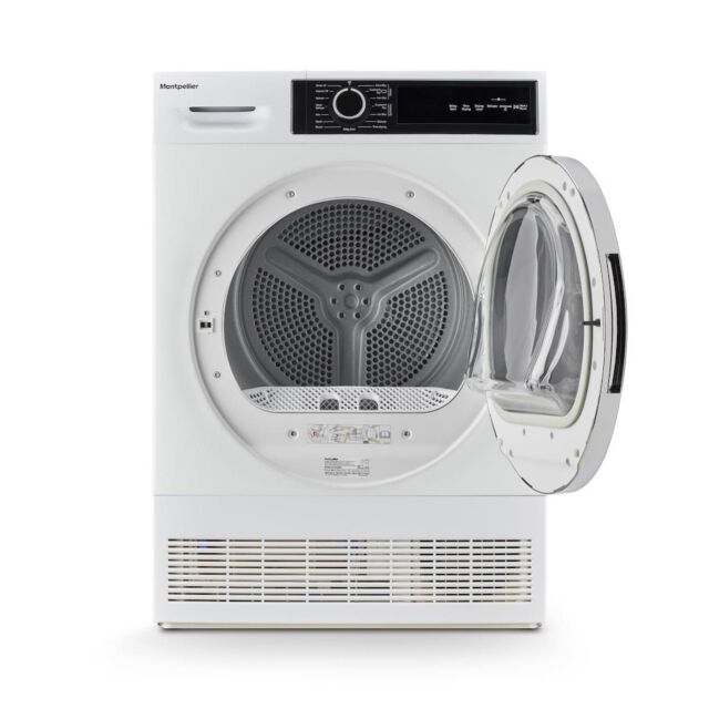 Montpellier MTDC8SDW 8kg Condenser Sensor Tumble Dryer - White