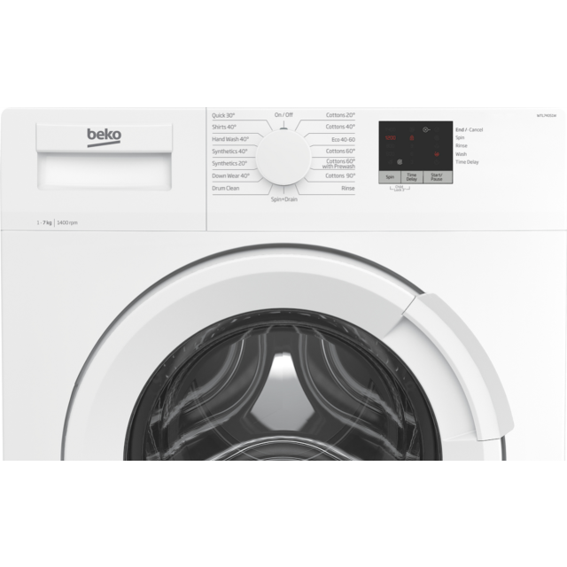 Beko WTL74051W Freestanding 7kg 1400rpm Washing Machine - White