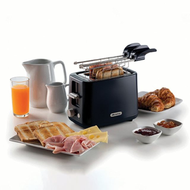 Ariete AR0157 2 Slice Breakfast Line Toaster - Dark Grey