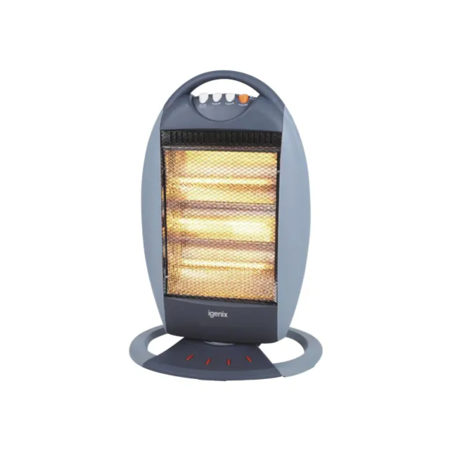 Igenix IG9514 1200W Halogen Heater Grey/Blue