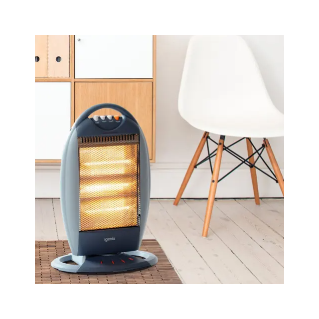 Igenix IG9514 1200W Halogen Heater Grey/Blue