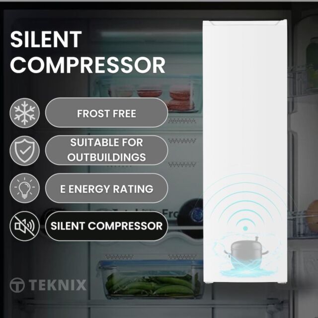 Teknix TFF1715B 171cm Tall Freezer Total No Frost - Black
