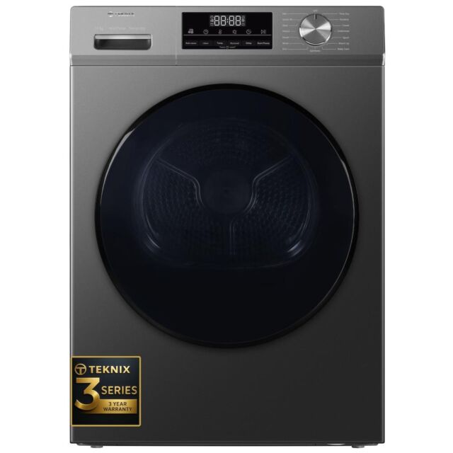 Teknix TK3HP10XS 10kg Heat Pump Tumble Dryer - Titanium