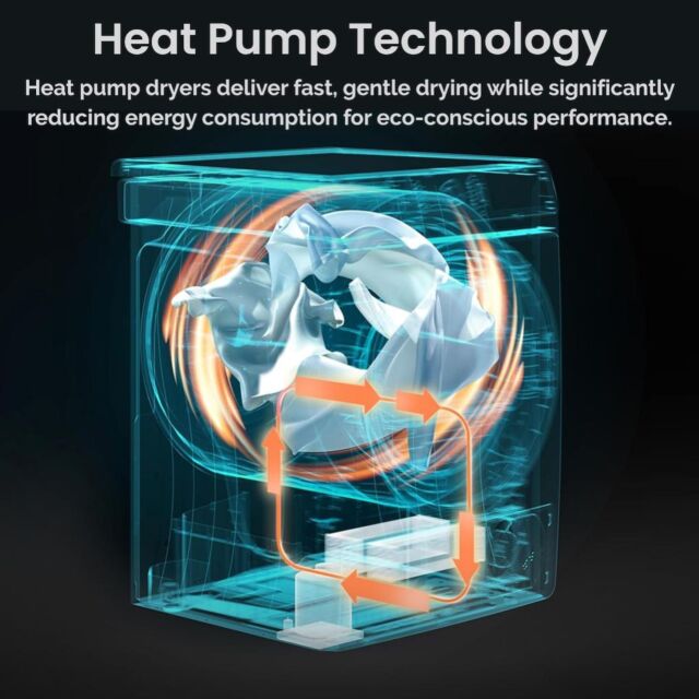 Teknix TK3HP10XS 10kg Heat Pump Tumble Dryer - Titanium
