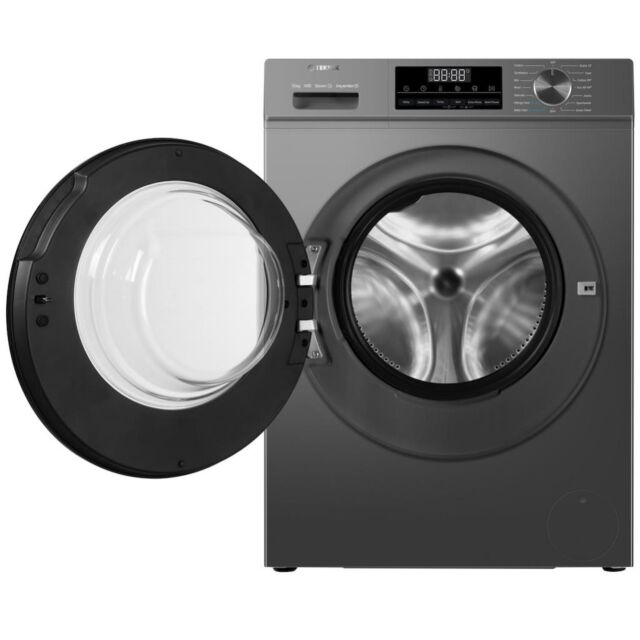 Teknix TK3W1014XS 3 Series 10kg Washing Machine with 1400rpm Spin - Graphite