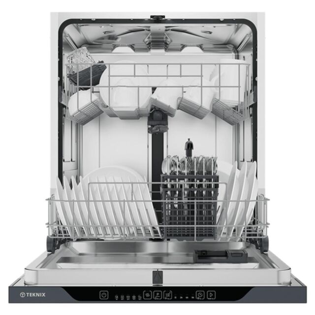 Teknix TXBD600 2 Series Fully Integrated 60cm Dishwasher - 15 Place Settings - Energy Class E
