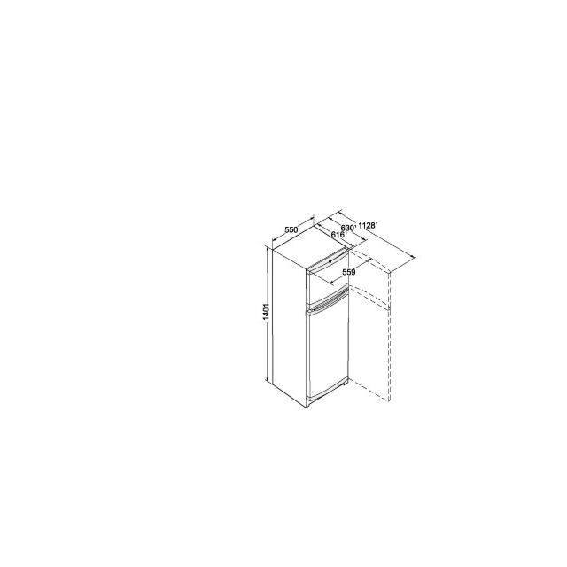 Liebherr CT2531 55cm Wide White Top Mount Fridge Freezer