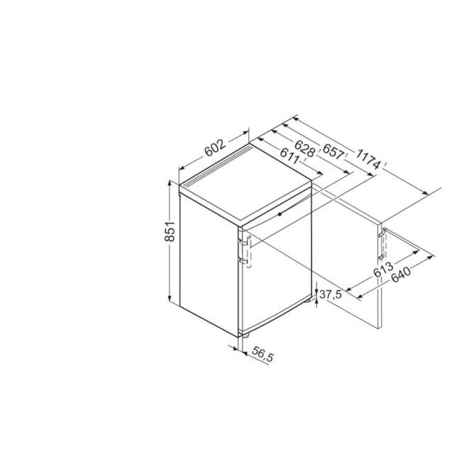 Liebherr GP1476 Low Frost Undercounter Freezer