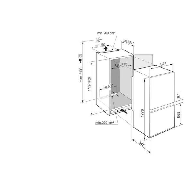 Liebherr ICSe5103 Fully Integrated Fridge Freezer