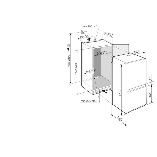Liebherr ICSe5122 Fully Integrated Fridge-Freezer