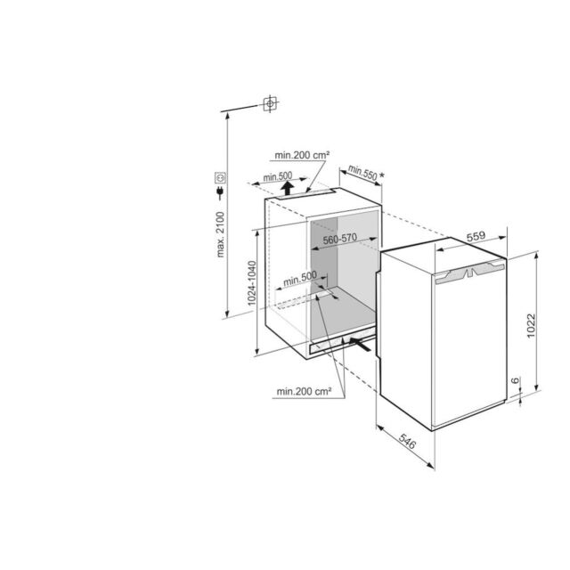 Liebherr IRBd4020 Fully Integrated Larder Fridge