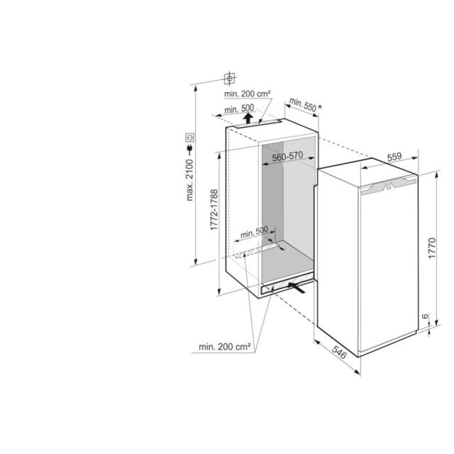 Liebherr IRBd5150 Fully Integrated Larder Fridge