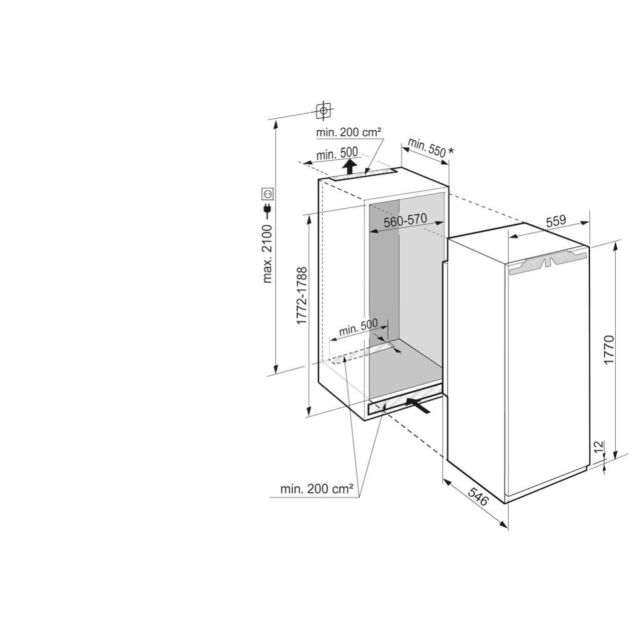 Liebherr IRDe5120 Fully Integrated Larder Fridge