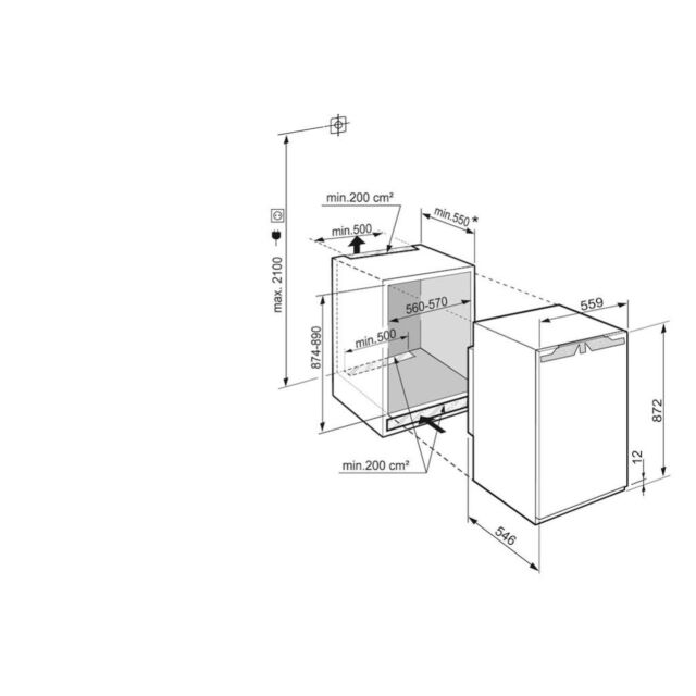 Liebherr IRf3900 Fully Integrated Larder Fridge