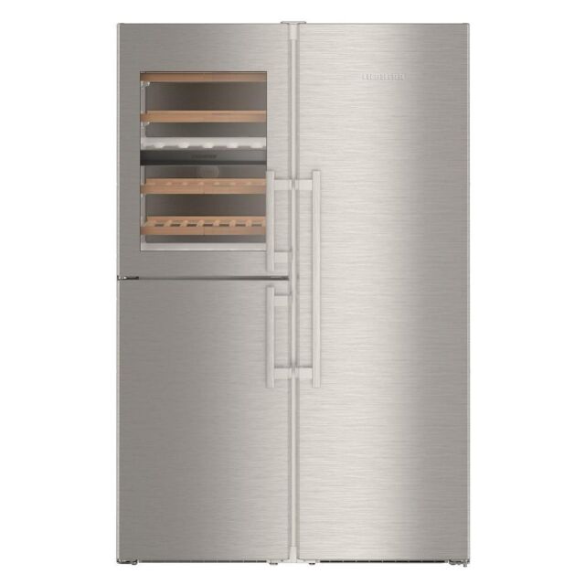 Liebherr SBSes8496 645L Freestanding Fridge Freezer & Wine Side by Side Combination