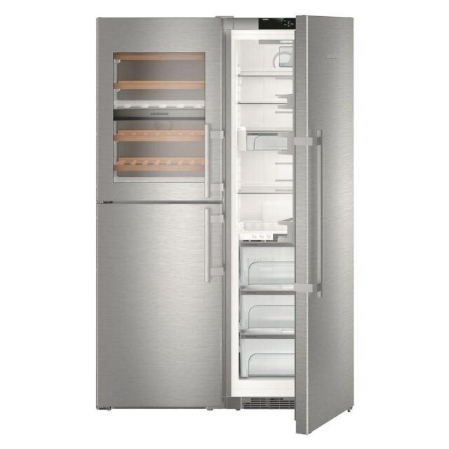 Liebherr SBSes8496 645L Freestanding Fridge Freezer & Wine Side by Side Combination