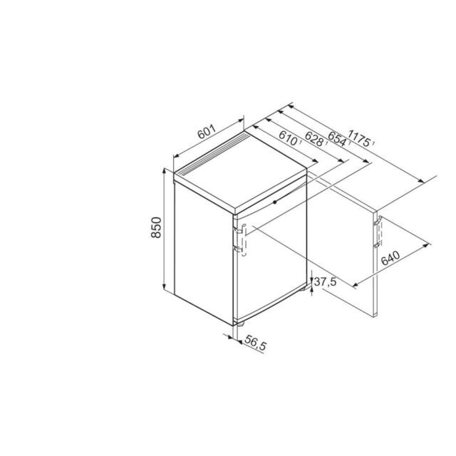 Liebherr TP1720 Undercounter Larder Fridge