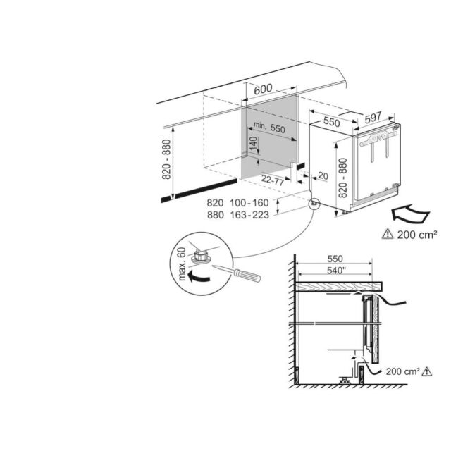 Liebherr UIK1514 Built-Under Fridge