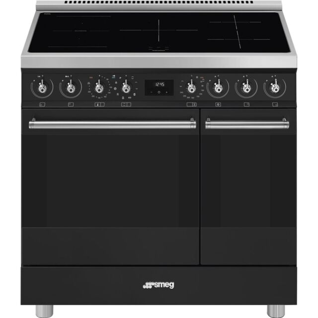 Smeg C92IPMB2 90cm Induction Range Cooker - Matte Black