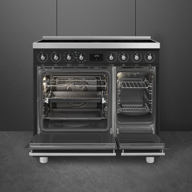 Smeg C92IPMB2 90cm Induction Range Cooker - Matte Black
