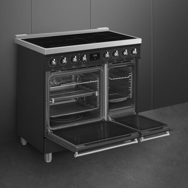 Smeg C92IPMB2 90cm Induction Range Cooker - Matte Black
