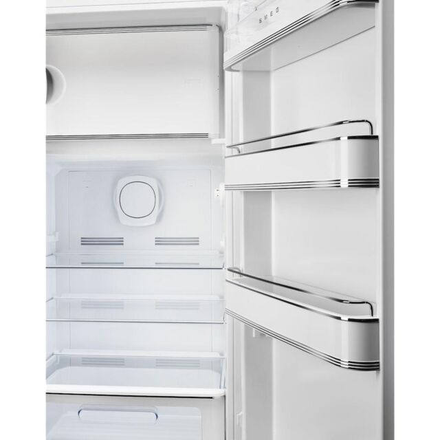Smeg FAB28RDPP5 60cm 50s Style Right Hand Hinge Fridge with Icebox, Perfectly Pale