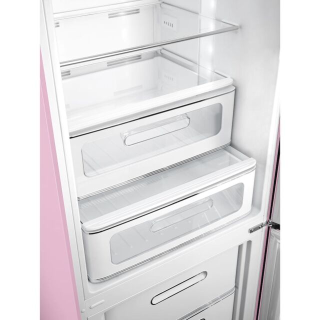 Smeg FAB32RPK6UK Retro Fridge Freezer Right Hand Hinge - Pink