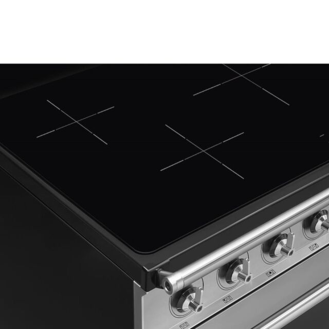 Smeg SYD4110I-1 110cm Symphony Electric Cooker, Eclipse Glass