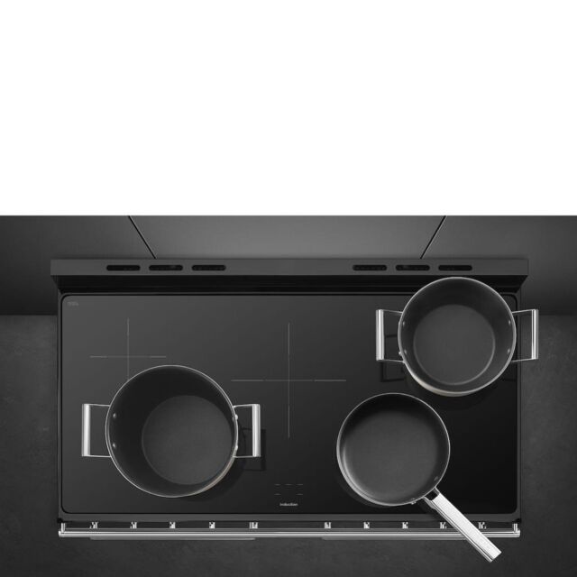 Smeg SYD4110I-1 110cm Symphony Electric Cooker, Eclipse Glass