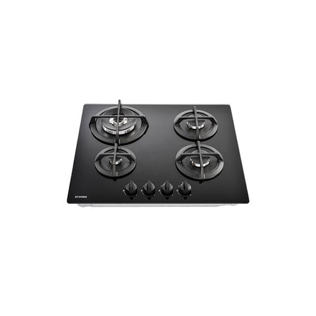 Stoves ST GTG60C Blk 60cm Gas through Glass Hob