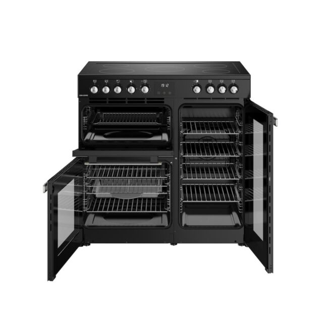 Belling RCA COOKCENTRE 90E 90cm Electric Ceramic Range Cooker - Black
