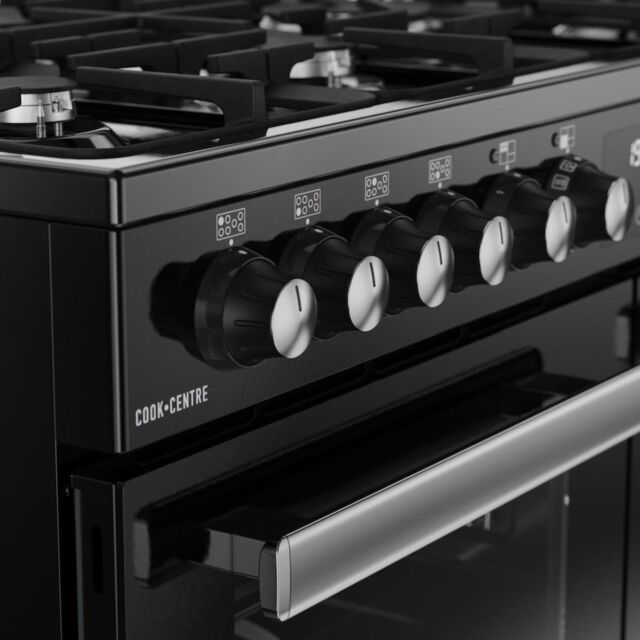 Belling RCA COOKCENTRE 100DF 100cm Dual Fuel Range Cooker - Black