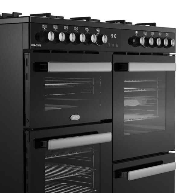 Belling RCA COOKCENTRE 100DF 100cm Dual Fuel Range Cooker - Black