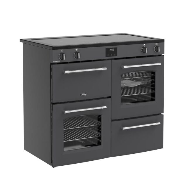 Belling RCA FARMHOUSE 100Ei 100cm Electric Induction Touch Range Cooker - Anthracite