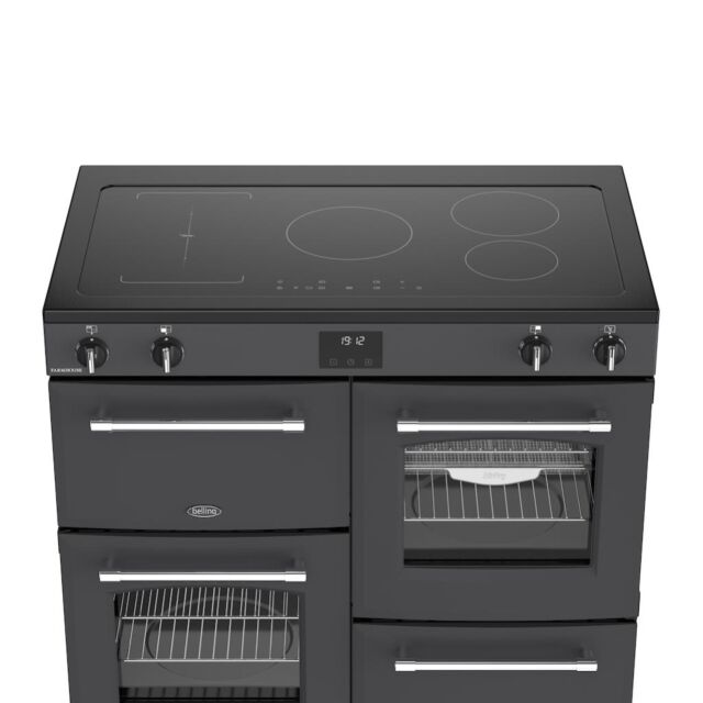 Belling RCA FARMHOUSE 100Ei 100cm Electric Induction Touch Range Cooker - Anthracite