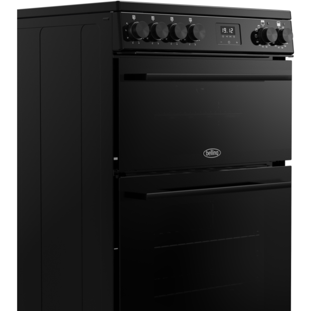 Belling FSA VISION 60Ei 60cm Electric Induction Cooker with Double Oven - Black