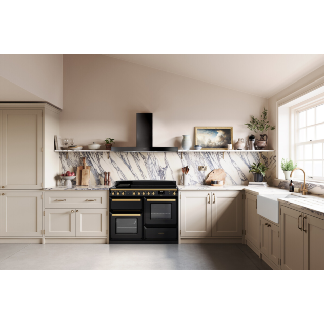 Rangemaster ESDL90DFPBOR/CM1 Estel Deluxe 90 Dual Fuel Range Cooker - Bordeaux - A Rated