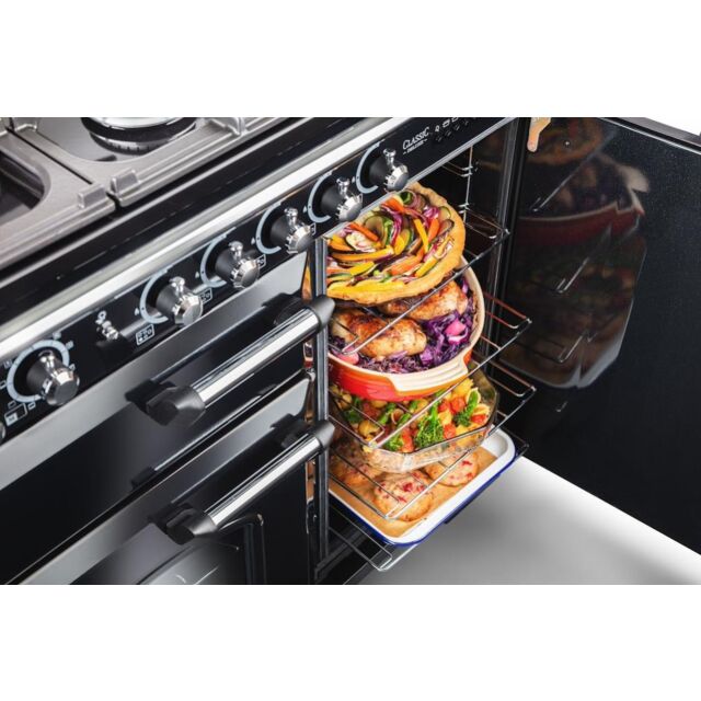 Rangemaster CDL100DFFRB/C 100cm Dual Fuel Range Cooker