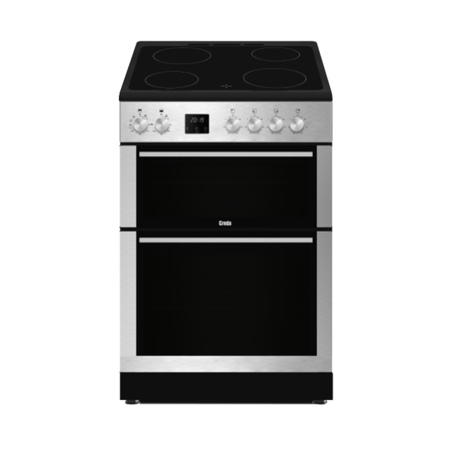 Creda C60CDOS 60cm Freestanding Ceramic Double Oven Cooker