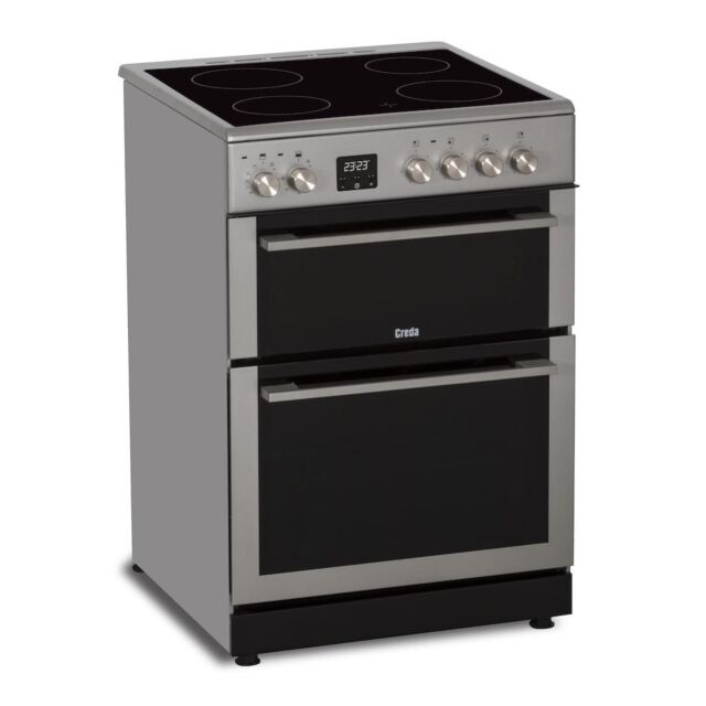 Creda C60CDOS 60cm Freestanding Ceramic Double Oven Cooker