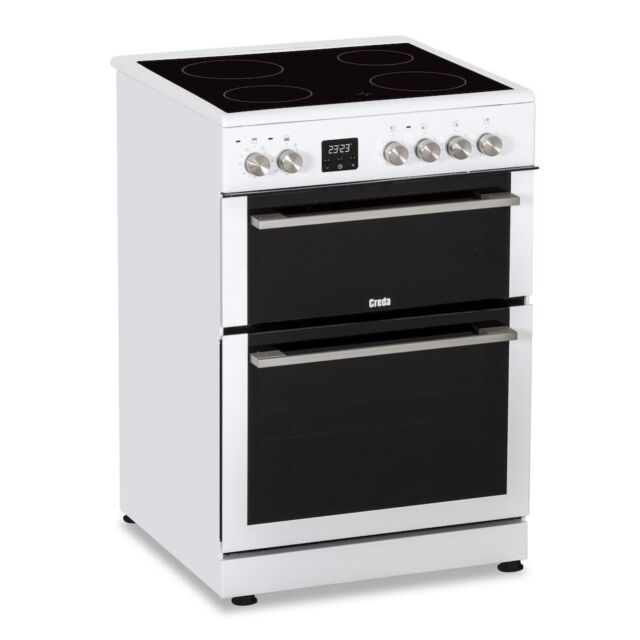 Creda C60CDOW 60cm Freestanding Ceramic Double Oven Cooker